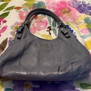 Coach Gray Blue Shoulder Bag